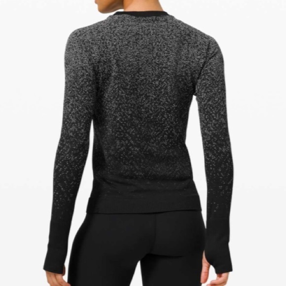 Lululemon Rest Less Pullover Shirt Long Sleeve Herringbone Thumbholes size 8 - Picture 2 of 13